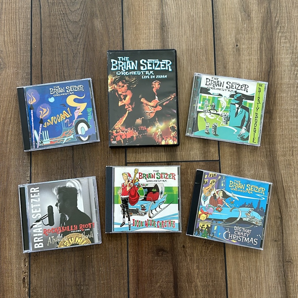 Brian Setzer Orchestra/Brian Setzer CD/DVD collection - set of SIX